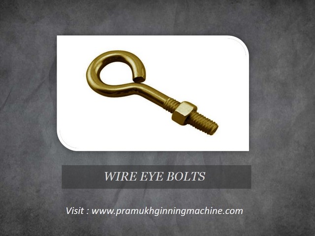 wire eye bolts